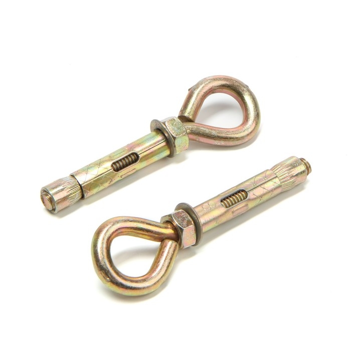 Анкерный болт ЛОМ, с кольцом, оцинкованный, 8х45 мм, 100 шт Анкерный болт ЛОМ, с кольцом, оцинкованный, 8х45 мм, 100 шт