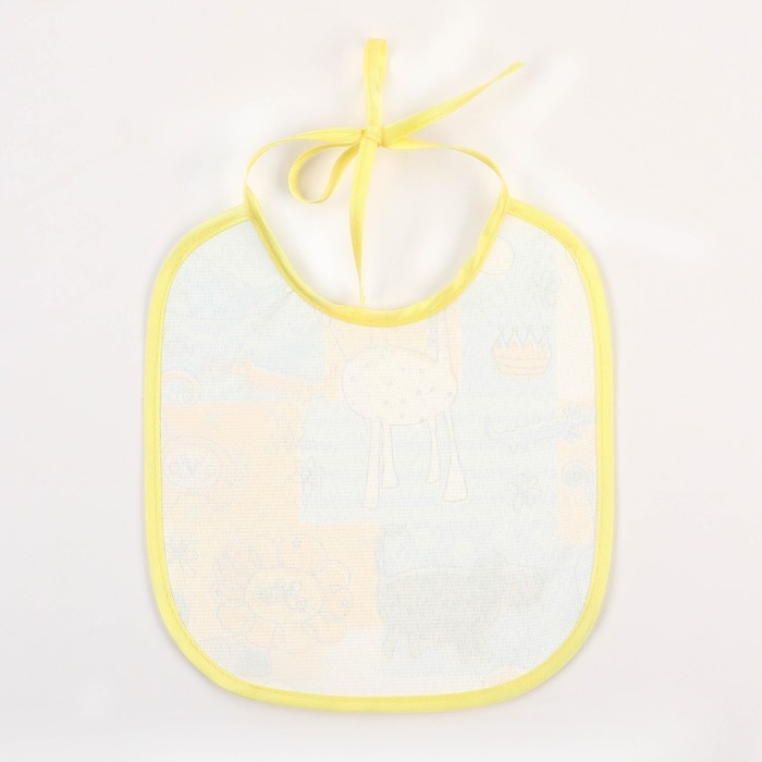 Нагрудник из нетканого полотна с ПВХ покрытием «Мультики», цвет голубой, р-р. 20х22см Нагрудник из нетканого полотна с ПВХ покрытием «Мультики», цвет голубой, р-р. 20х22см