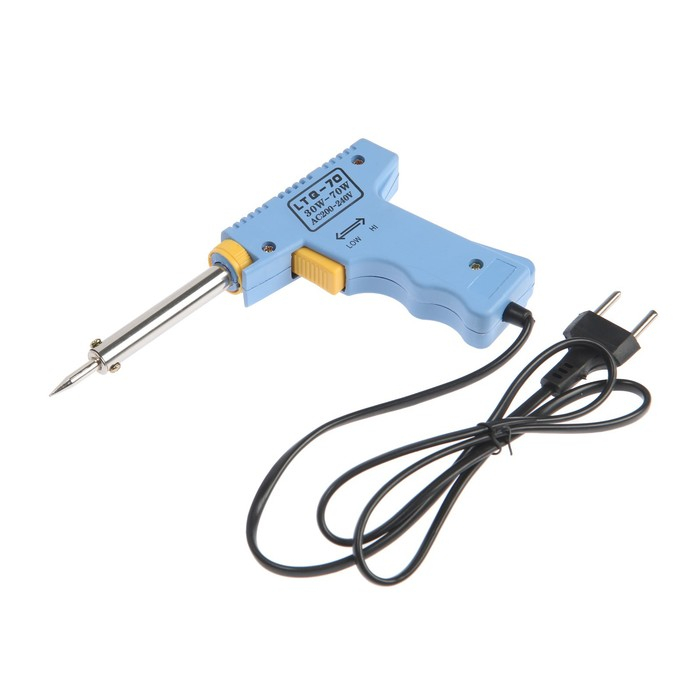 Паяльник-пистолет с регулировкой мощности ТУНДРА, 30-70Вт, 220 В Паяльник-пистолет с регулировкой мощности ТУНДРА, 30-70Вт, 220 В