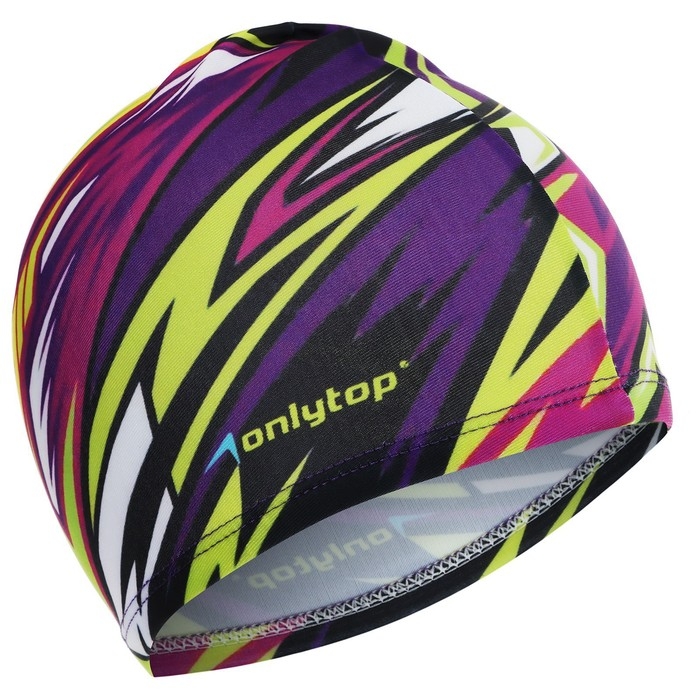 Шапочка для плавания детская ONLYTOP Action, тканевая, обхват 46-52 см Шапочка для плавания детская ONLYTOP Action, тканевая, обхват 46-52 см