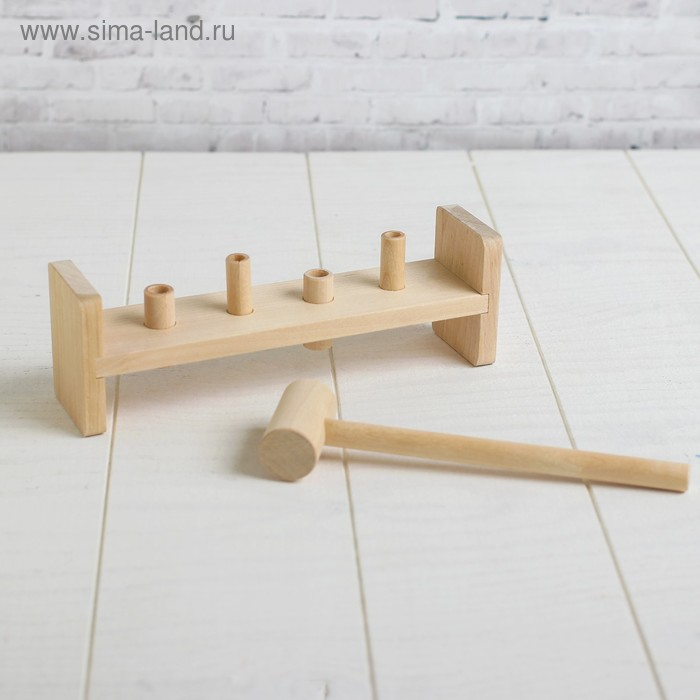 Стучалка  Стучалка "Гвозди-перевёртыши", 4 гвоздика