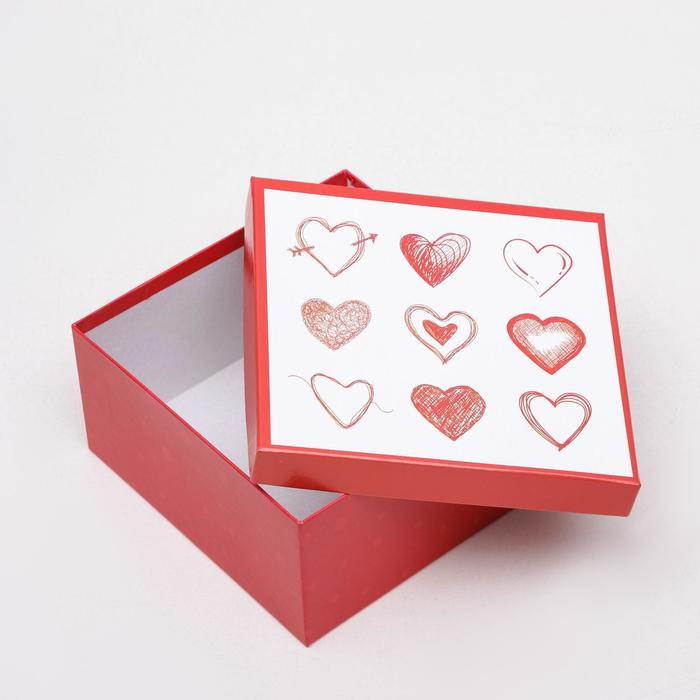Набор коробок 6 в 1 Набор коробок 6 в 1 "Признание в любви", 25,5 х 25,5 х 13 - 16 х 16 х 8 см