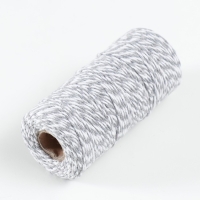 Пряжа 100% целлюлоза "Softino Raffia Color Melange" кручёная, серая 100м ±2м 87 гр