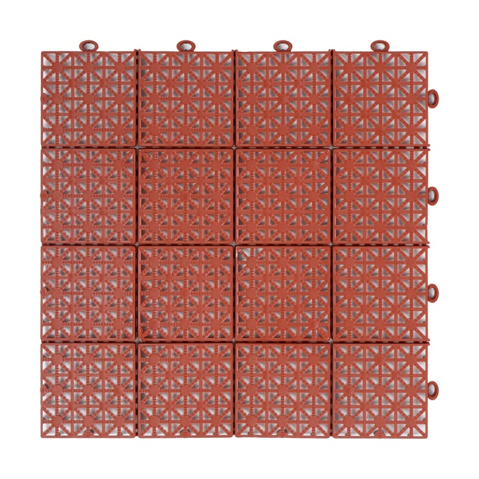 Универсальное покрытие POL-PLAST 30 х 30 см, терракот, набор 9 шт. Универсальное покрытие POL-PLAST 30 х 30 см, терракот, набор 9 шт.