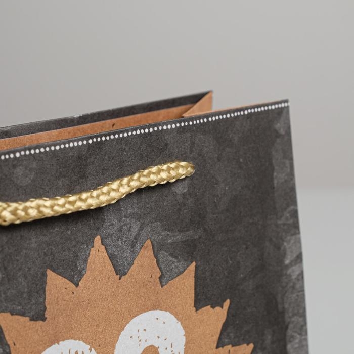 Пакет подарочный крафтовый вертикальный, упаковка, «С днём защитника отечества!», MS 18 х 23 х 8 см Пакет подарочный крафтовый вертикальный, упаковка, «С днём защитника отечества!», MS 18 х 23 х 8 см