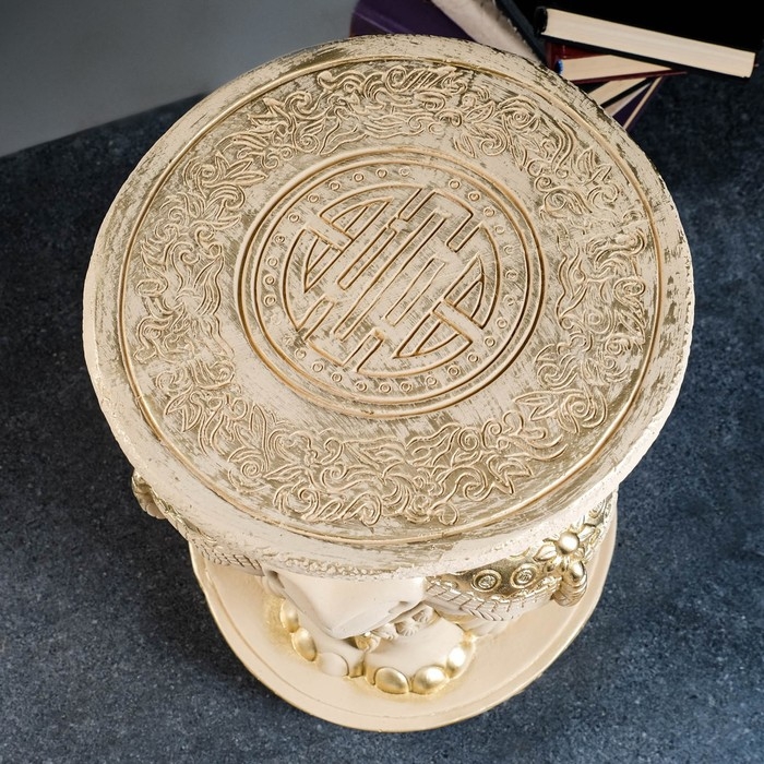 Подставка Подставка "Три слона" слоновая кость, 43х28х28см