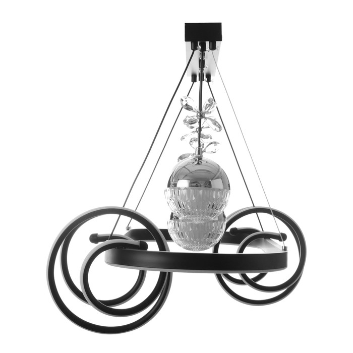 Светильник с ПДУ Светильник с ПДУ "Фиора" LED 120Вт 3000-6000К черный 62х33х15-115 см