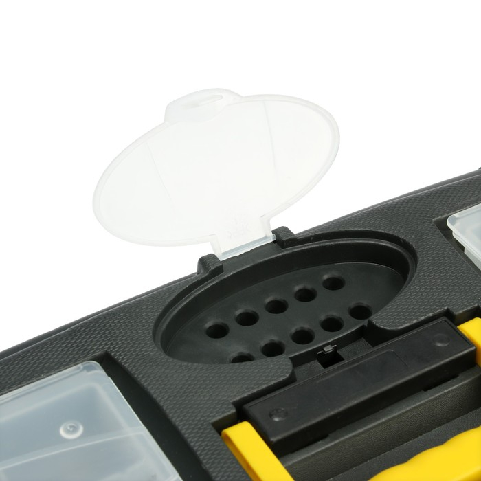 Ящик для инструмента ТУНДРА, 13 Ящик для инструмента ТУНДРА, 13", 320 х 175 х 160 мм, пластиковый, два органайзера