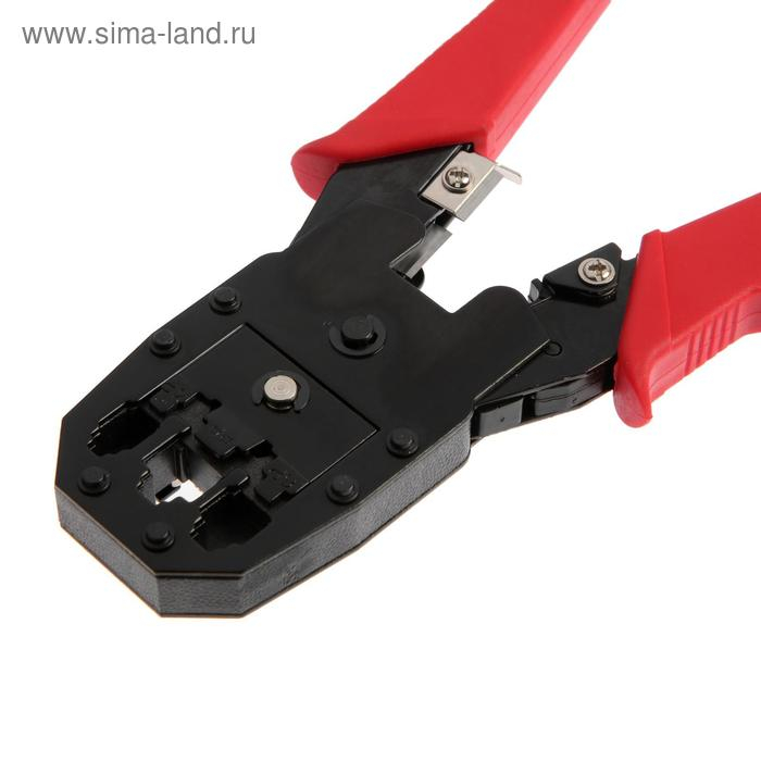 Кримпер ЛОМ, 200 мм, для обжима компьютерных RJ-45 и телефонных RJ-11/12 клемм Кримпер ЛОМ, 200 мм, для обжима компьютерных RJ-45 и телефонных RJ-11/12 клемм