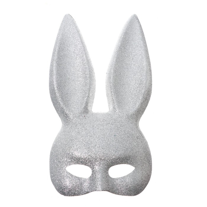 Маска «Зайка» серебряная Маска «Зайка» серебряная