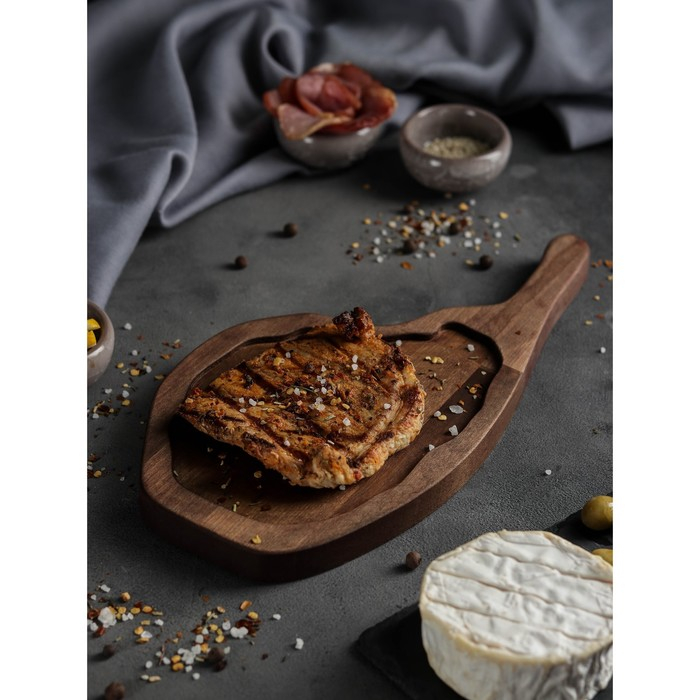 Доска для подачи Adelica «Стэйкхаус», 30×15×1,8 см, берёза Доска для подачи Adelica «Стэйкхаус», 30×15×1,8 см, берёза