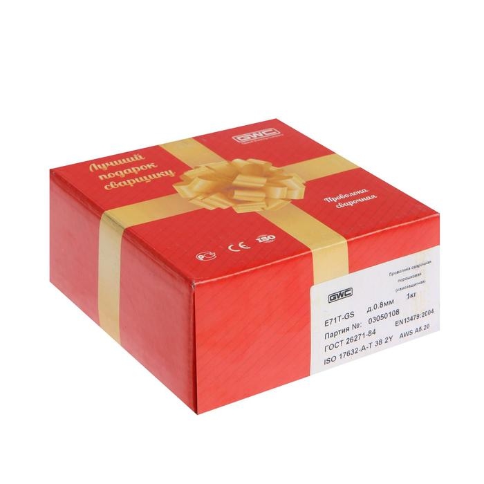 Проволока сварочная порошковая WS Steel FC 71T-GS, самозащитная, d=0.8 мм, 1 кг Проволока сварочная порошковая WS Steel FC 71T-GS, самозащитная, d=0.8 мм, 1 кг