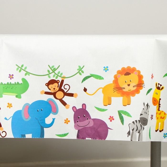Скатерть «Животные», 120х180 см Скатерть «Животные», 120х180 см