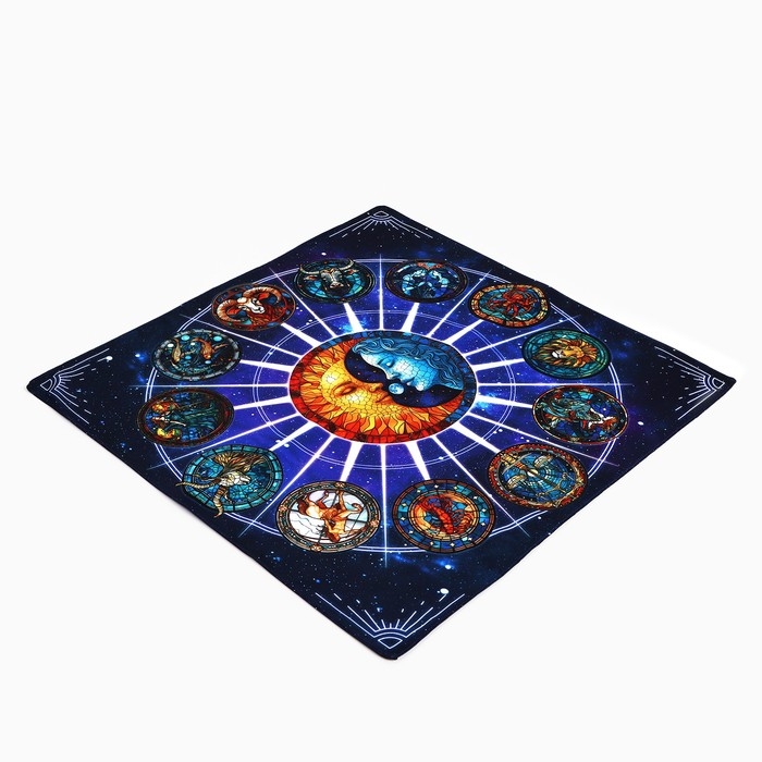 Скатерть для гадания на Хэллоуин «Созвездие», 50х50 см Скатерть для гадания на Хэллоуин «Созвездие», 50х50 см