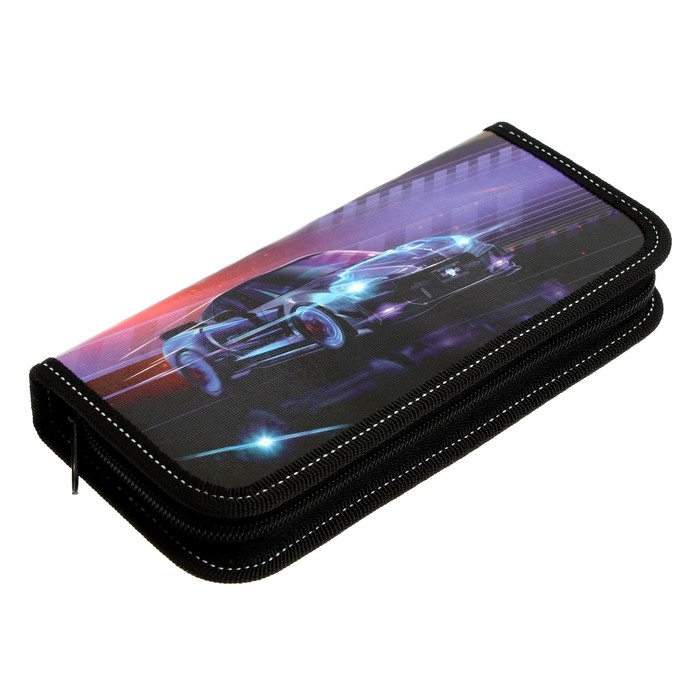 Пенал 1 секция, 90 х 195 х 25 мм, Calligrata Пенал 1 секция, 90 х 195 х 25 мм, Calligrata "Тачка", ламинированный картон