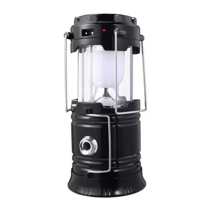 Фонарь кемпинговый аккумуляторный  Фонарь кемпинговый аккумуляторный "Мастер К.", 1800 мАч, 7 LED, солнечная батарея, черный