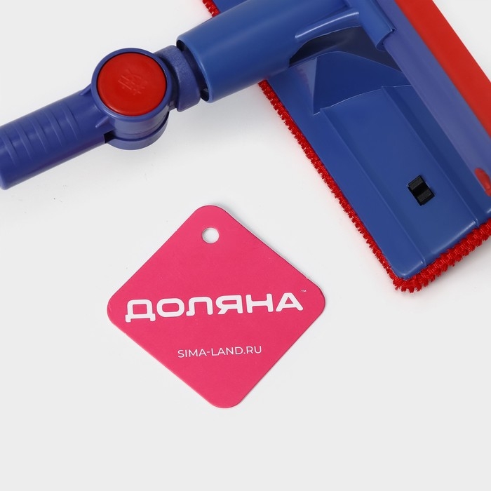 Щётка для окон Доляна, фиксатор, стальная телескопическая ручка, длина 55(83) см, водосгон силикон 18 см, насадка велюр 18×8 см Щётка для окон Доляна, фиксатор, стальная телескопическая ручка, длина 55(83) см, водосгон силикон 18 см, насадка велюр 18×8 см