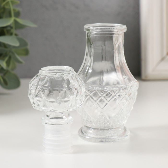 Диффузор для эфирных масел с крышкой Диффузор для эфирных масел с крышкой "Цветочки" 50 мл прозрачный 5х5х12см