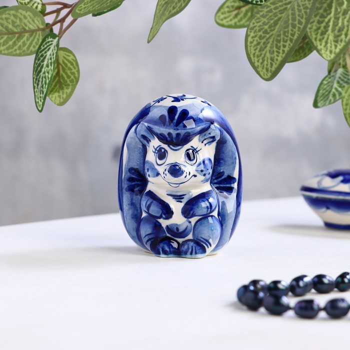 Сувенир «Еж», 9 см, гжель Сувенир «Еж», 9 см, гжель