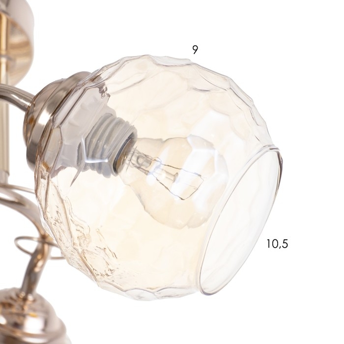 Люстра Люстра "Стела" 3х40Вт Е14 Золото 44х44х21см