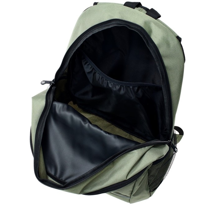 Рюкзак молодёжный, 46 х 33 х 16 см, эргономичная спинка, с вышивкой, Stavia, хаки, светло-серый Рюкзак молодёжный, 46 х 33 х 16 см, эргономичная спинка, с вышивкой, Stavia, хаки, светло-серый