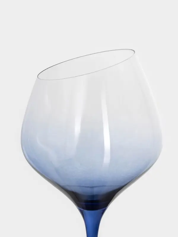 Бокал для вина Magistro &laquo;Иллюзия&raquo;, 540 мл, 10&times;24 см, стекло, прозрачный, синий