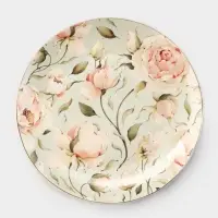 Тарелка WY Pink O'hara, d=27 см, фарфор, зелёная