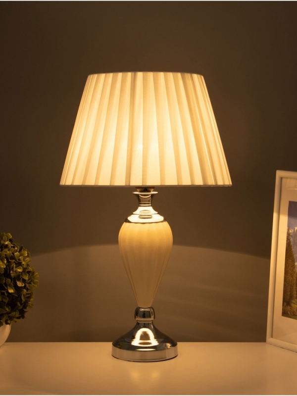 Настольная лампа Настольная лампа "Эдвин" белый Е27 40Вт 30х30х50 см