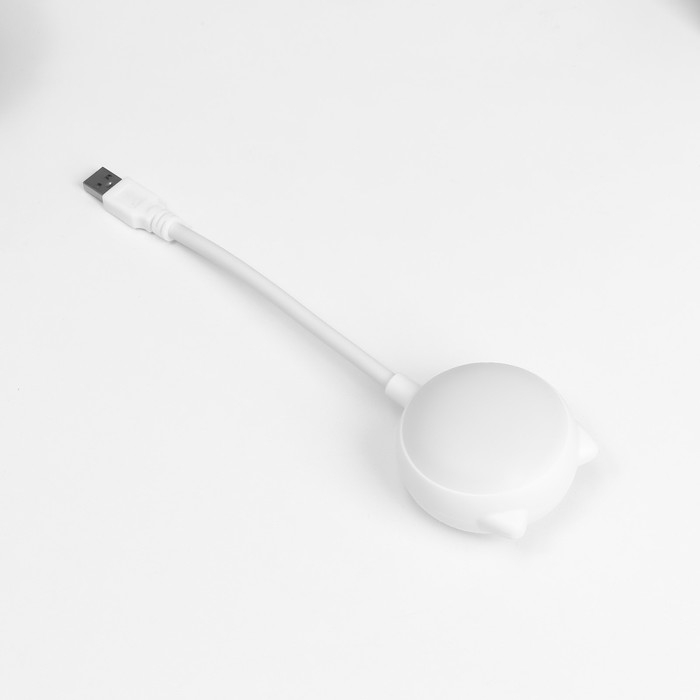 Ночник Ночник "Котик" LED 2Вт USB белый 13,5х8,5х30 см RISALUX