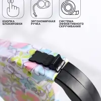 Рулетка, 5 м, до 15 кг, резиновая ручка, разноцветная