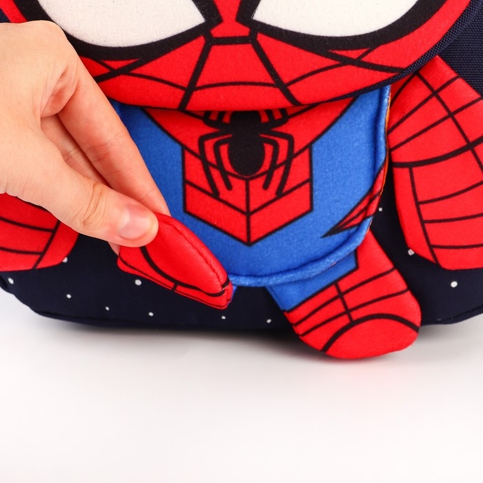 Рюкзак детский, Текстиль, 22 см х 13 см х 28 см  Рюкзак детский, Текстиль, 22 см х 13 см х 28 см "Спайдер-мен", Человек-паук