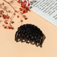 Крабик для волос &laquo;Чёрный&raquo;, гребешок, 6.2 см, чёрный