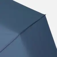 Зонт складной Classic, темно-синий с темной ручкой