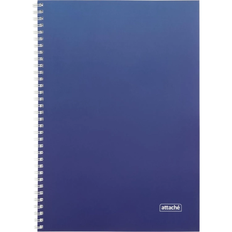 Бизнес-тетрадь А4 96л Attache Градиент Синий клетка, 65г, гребень, УФ-лак