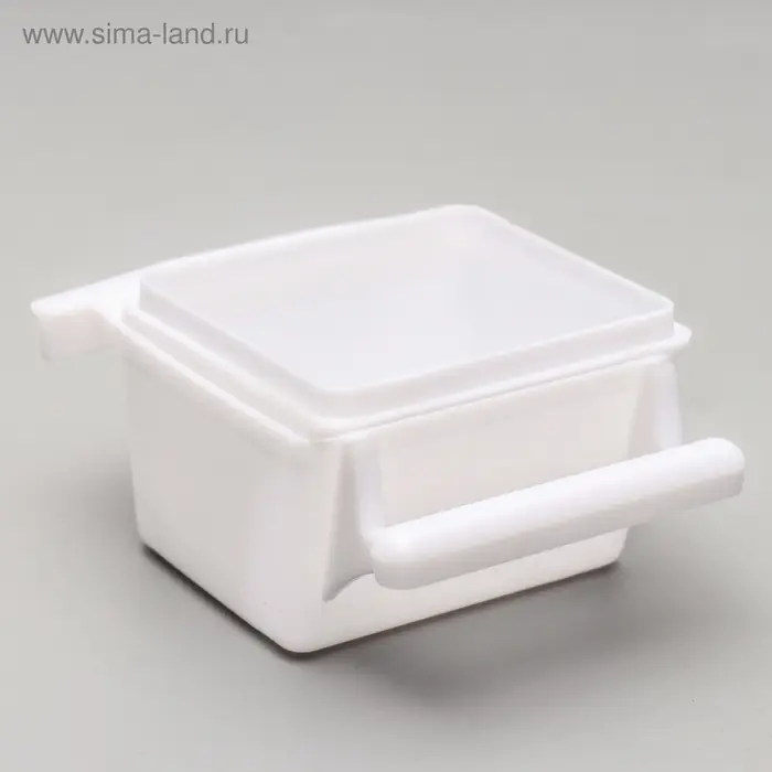 Кормушка для птиц, 7.5&times;5.5&times;9 см, внутренняя, пластик, белая