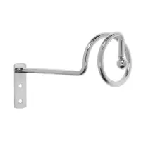 Крючок - держатель для штор на стену CAPPIO KS044, металлический, цвет хром, 2 шт Крючок - держатель для штор на стену CAPPIO KS044, металлический, цвет хром, 2 шт