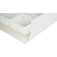 Лоток горизонтальный д/бум Deli NuSign ENS001-white 2лотка + орган-р бел