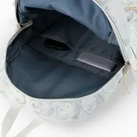 Рюкзак школьный на молнии, с карманами, с принтом, размер 29&times;11&times;40 см, белый