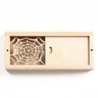 Вентиляционная решетка "Паутина" с задвижкой, 28х12 см