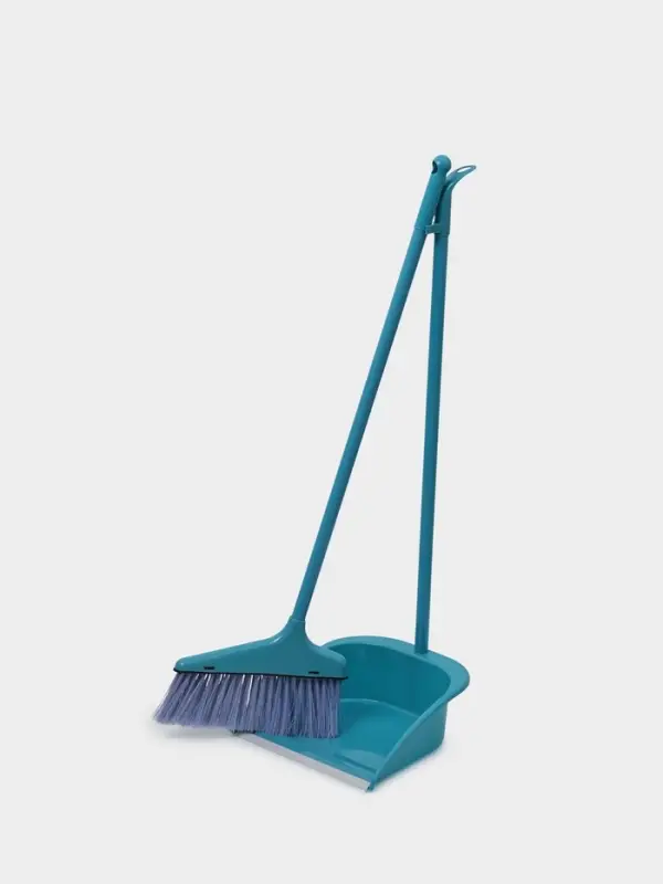 Набор для уборки Доляна: щётка для пола 23&times;78 см, совок 25&times;26&times;71 см, ручки металлические, МИКС