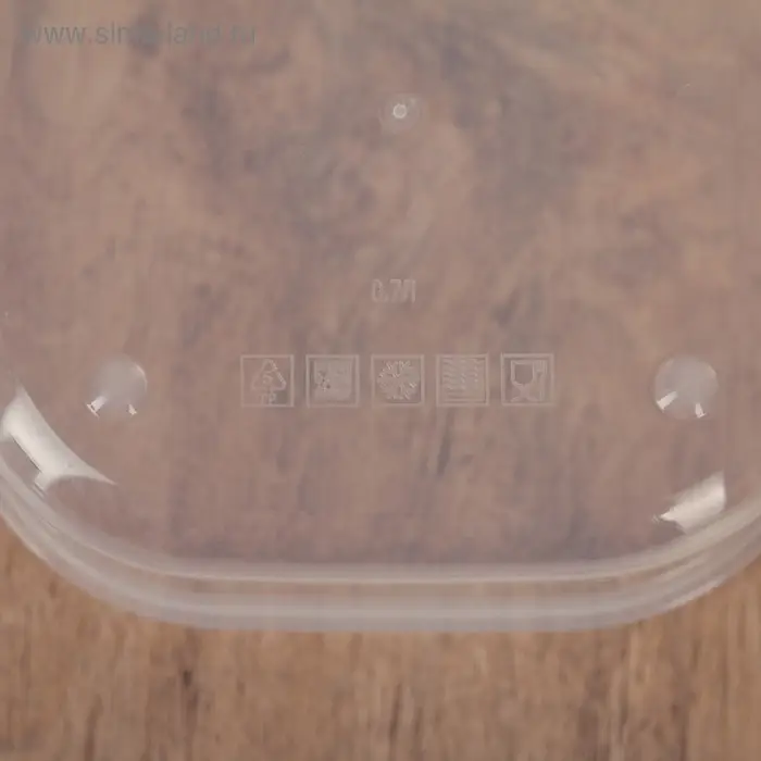 Контейнер квадратный Доляна, пищевой, 700 мл, цвет цвет фиолетовый Контейнер квадратный Доляна, пищевой, 700 мл, цвет цвет фиолетовый