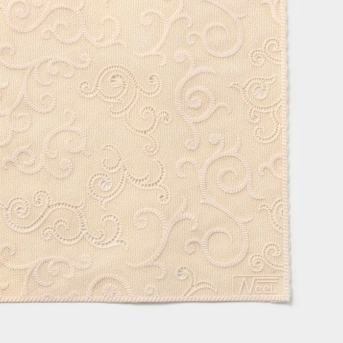 Салфетка ажурная для стола «Нежность. Витки», 45×30 см, бежевая