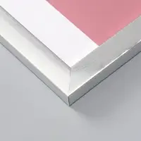 Фоторамка для фото 21х29,7 см (А4) "Oframe", пластик, серебро, (пластик экран)