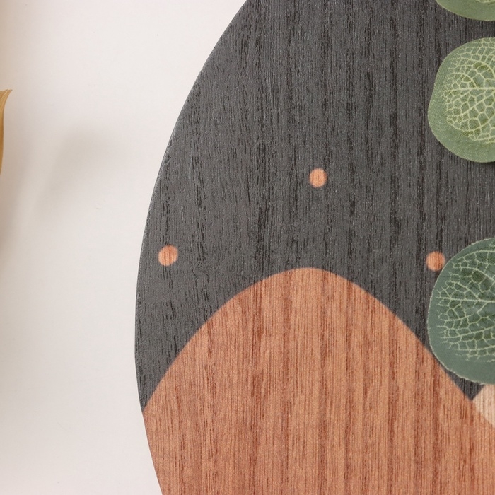 Крючки декоративные дерево Крючки декоративные дерево "Абстракция. Горы. Цветок" 1,5х23,4х22,5 см