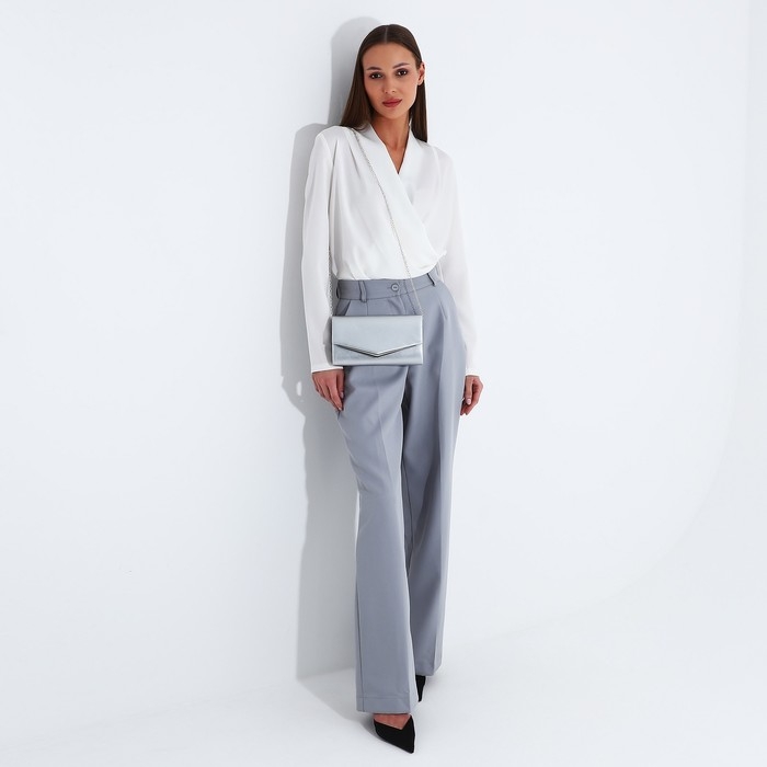 Сумка-клатч на магните, цвет серебряный Сумка-клатч на магните, цвет серебряный