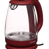 Чайник HYK-G1002 1.7л. 2200Вт бордовый