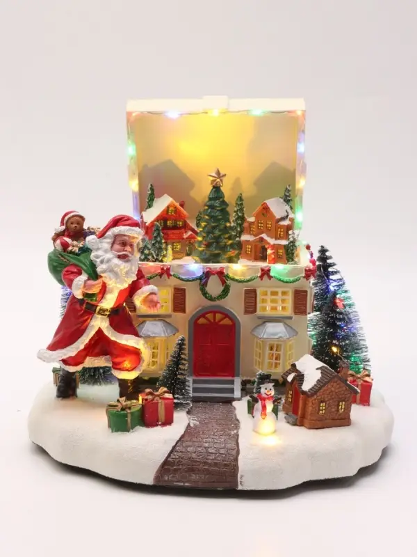 Фигура светодиодная &laquo;Новогоднее чудо&raquo; 26&times;23 см, муз, USB, AAx3 (не в комплекте), МУЛЬТИ