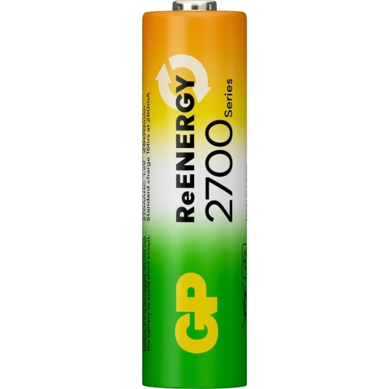 Аккумулятор GP 2600mAh AA 270AAHC-2DECRC2/ 270AAHCRGY-2CRCB2 бл/2шт
