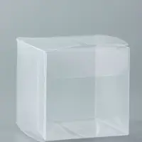 Складная прозрачная коробка из PVC, для упаковки подарков, 5&times;5&times;5 см
