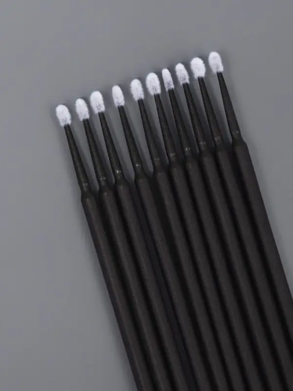 Микробраши для наращивания и ламинирования ресниц, набор - 10 шт., 9.5 см, чёрная